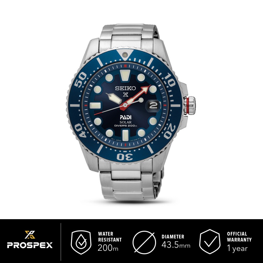 Seiko Prospex Padi Solar Diver SNE549P1 SNE549 Special Edition